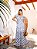 Vestido Glória Longo de Laise Bicolor Branco com preto - Imagem 4