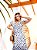 Vestido Glória Longo de Laise Bicolor Branco com preto - Imagem 3
