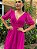 Vestido Vitória  Manga 3/4 de Poá Pink - Imagem 4