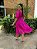 Vestido Vitória  Manga 3/4 de Poá Pink - Imagem 2
