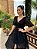 Vestido Vitória  Manga 3/4 de Poá Preto - Imagem 3