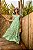 Vestido Glória Longo de Renda Bicolor Verde com Bege - Imagem 1