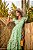 Vestido Glória Longo de Renda Bicolor Verde com Bege - Imagem 5