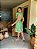 Vestido Glória Curto de Renda Bicolor Verde com Bege - Imagem 6