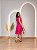 Vestido Glória Curto de Renda Pink - Imagem 3