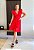 Vestido Glória  Curto de Renda Vermelho - Imagem 4