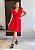 Vestido Glória  Curto de Renda Vermelho - Imagem 3