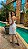 Vestido Camila Curto de Laise Bicolor Branco - Imagem 4