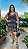 Vestido Camila Curto de Laise Bicolor Preto - Imagem 4