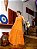 Vestido Camila de Laise Bicolor Laranja - Imagem 1