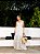 Vestido Camila de Laise Bicolor Branco - Imagem 1