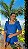 Cropped de Laise Clara Azul Royal - Imagem 3