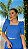 Cropped de Laise Clara Azul Royal - Imagem 1