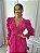 Vestido Glória Longo de Linho Manga Bufante Pink - Imagem 5
