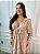 Vestido Glória Longo de Linho Manga Bufante Cappuccino - Imagem 7