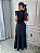 Vestido Glória Longo de Linho Preto - Imagem 4