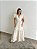 Vestido Glória Longo de Linho Cru - Imagem 2
