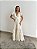Vestido Glória Longo de Linho Cru - Imagem 1