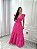 Vestido Glória Longo de Linho Pink - Imagem 2