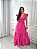 Vestido Glória Longo de Linho Pink - Imagem 3