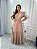 Vestido Glória Longo de Linho Cappuccino - Imagem 4
