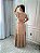 Vestido Glória Longo de Linho Cappuccino - Imagem 3