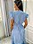 Vestido Glória Longo de Linho Azul Céu - Imagem 4