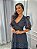 Vestido Madalena de Linho com Renda Preto - Imagem 2