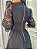 Vestido Madalena de Linho com Renda Preto - Imagem 3