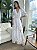 Vestido Madalena de Linho com Renda Branca - Imagem 1