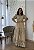 Vestido Madalena de Linho com Renda Cappuccino - Imagem 1