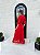 Vestido Madalena de Linho com Renda Vermelho - Imagem 5
