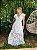 Vestido Glória Longo de Renda Branca - Imagem 3