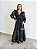Vestido Glória Longo de Renda Manga bufante Preto - Imagem 3
