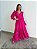 Vestido Glória Longo de Renda Manga bufante Pink - Imagem 7