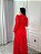 Vestido Glória Longo de Renda Manga bufante Vermelho - Imagem 6