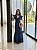 Vestido Glória Longo de Renda  Azul Marinho - Imagem 1