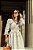 Vestido Luzia linho Bicolor Branco com Bege - Imagem 8