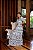 Vestido Madalena de Linho Bicolor Branco com Azul Marinho - Imagem 7
