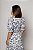 Vestido Madalena de Linho Bicolor Branco com Azul Marinho - Imagem 3