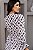 Vestido Glória Longo de Laise Bicolor Manga Bufante Branco com preto - Imagem 7