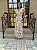 Vestido Glória Longo de Renda Bicolor Nude Rosé com Branco - Imagem 1