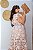 Vestido Glória Longo de Renda Bicolor Nude Rosé com Branco - Imagem 9