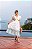 Vestido Agatha Bordado Branco com azul - Imagem 1