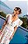 Vestido Agatha Bordado Branco com azul - Imagem 5