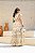 Vestido Glória Longo de Renda Bicolor Bege com Branco - Imagem 11