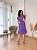 Vestido Glória Curto de Renda Roxo - Imagem 4