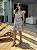 Vestido Glória Curto de Linho Bicolor Branco com Azul - Imagem 6