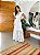 Vestido Glória Longo de Algodão Bordado Branco - Imagem 1