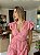 Vestido Glória Longo de Algodão Bordado Rosa Bloom - Imagem 3
